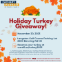 Holiday Turkey Giveaway and Veterans Day