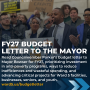 FY27 Buget Letter to the Mayor